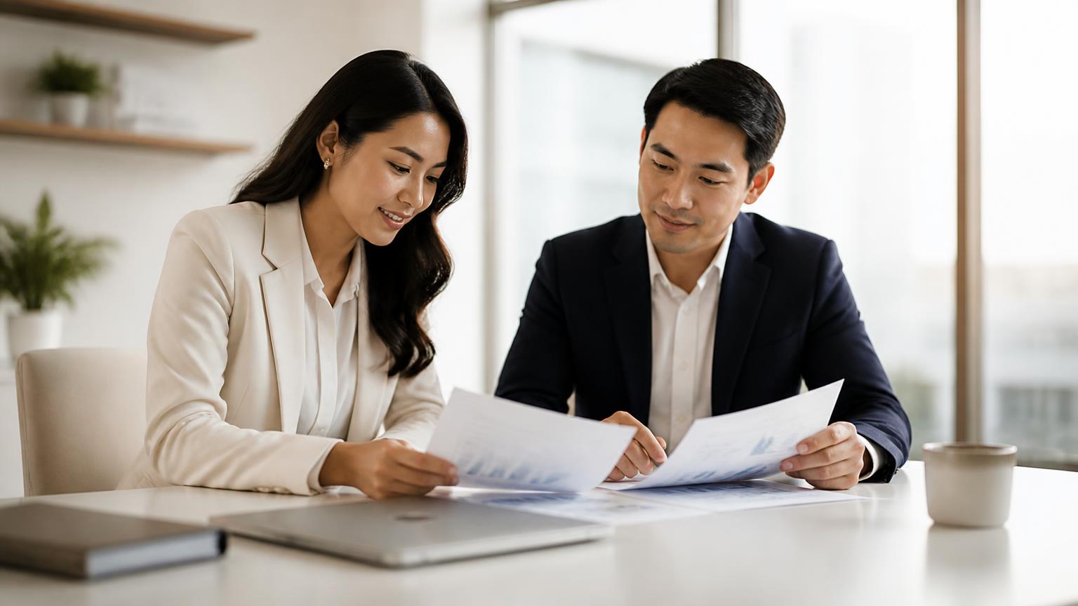 Finance leaders reviewing a consolidated position on screen